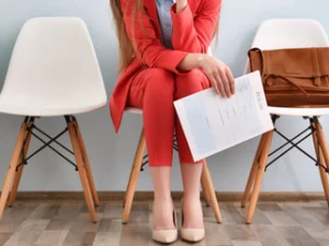 Woman waiting for job interview great Candidate Experience